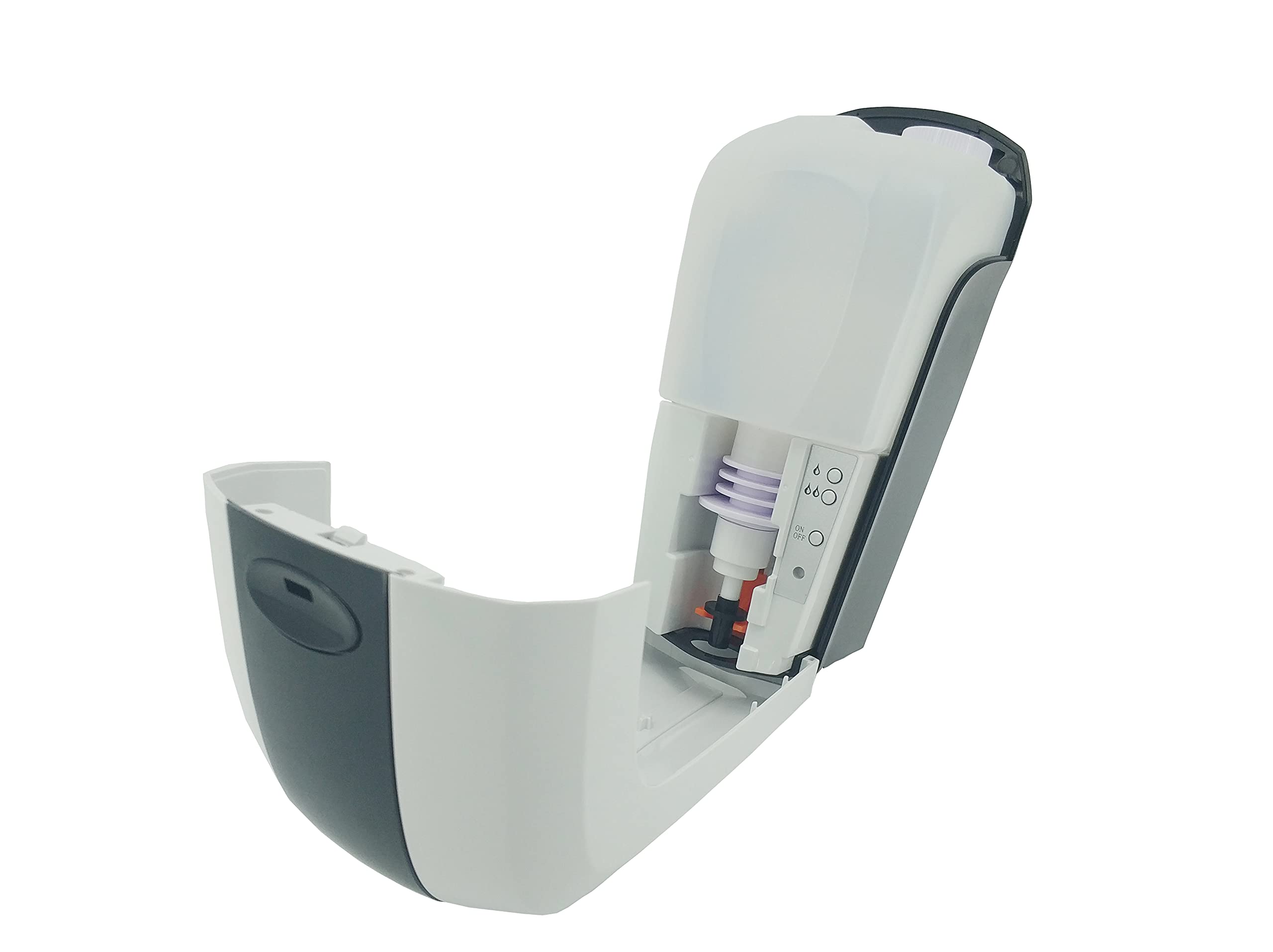 FixtureDisplays Automatic Hand Sanitizer Stand - Portable Touch-Free Dispenser with Adjustable Volume for Home, Office & Public Spaces - White (Model 10072-2D) | Ideal for Restrooms, Entrances, Retail Stores and Healthcare Facilities
