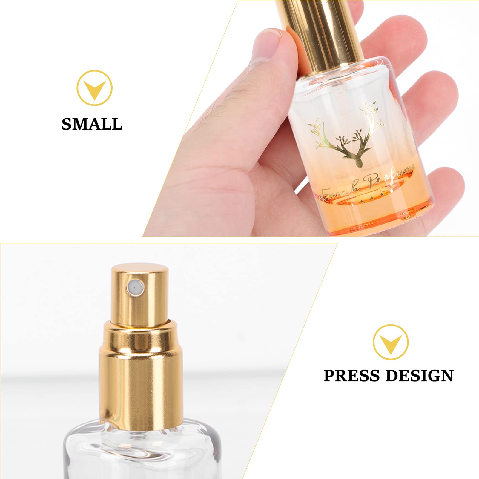 HEALLILY 4 Pack Refillable Perfume Spray Bottles - Travel Size Empty Cosmetic Containers for Fragrance, Cleaning Solutions & Essential Oils - Perfect for Travel, Gym, Home & Office Use