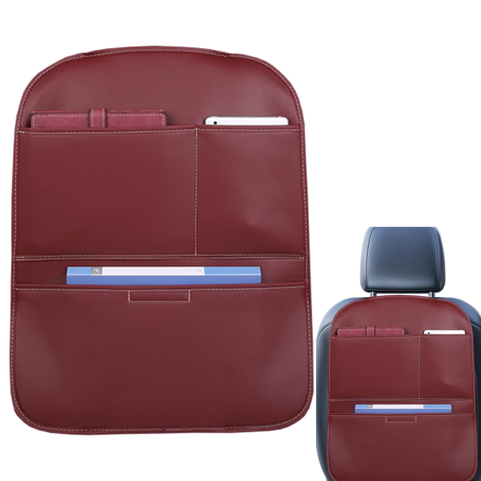 Car Seat Anti-Kick Pad - Durable Back Seat Cover with Storage Pockets, Large Kick Mats for Cars to Protect from Dirt & Scratches | Perfect for Kids, Pets & Long Road Trips