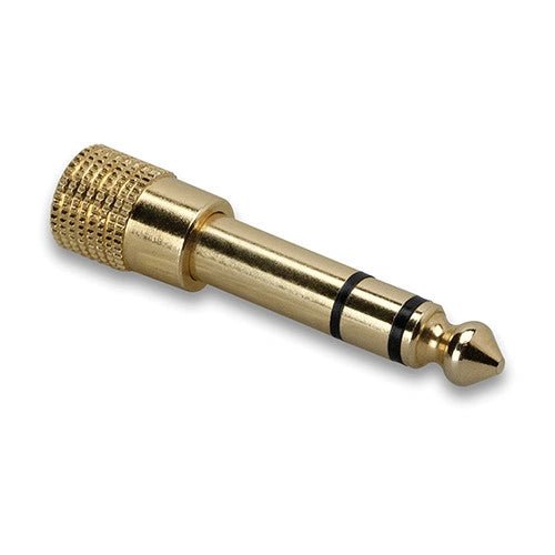 Hosa Technology 3.5mm to 1/4 Inch TRS Stereo Headphone Adapter - Convert Audio Jack for Studio Headphones, Guitar Amps & Music Equipment