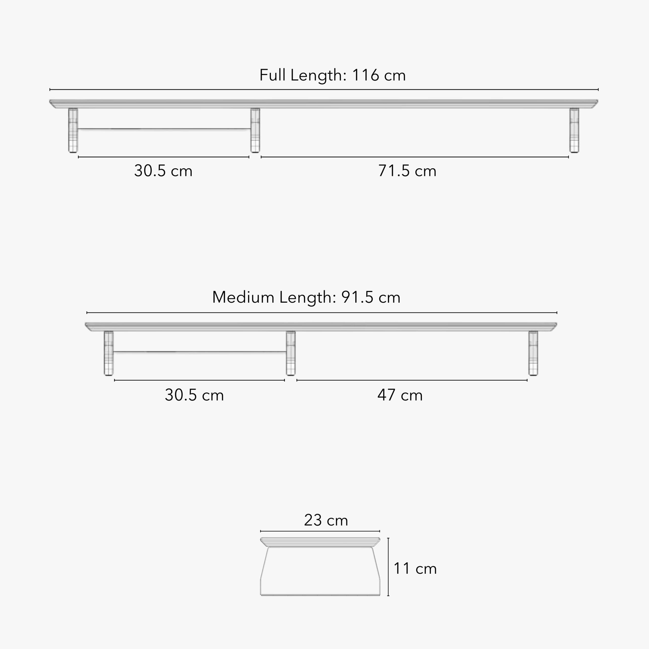 Dual Monitor Stand for Desk - 36 Inch Wooden Monitor Riser Shelf for Office, iMac & Dual Screen Setup - Matte Black Wood Desk Organizer with Large Storage Space - Perfect for Home Office & Workspace Organization