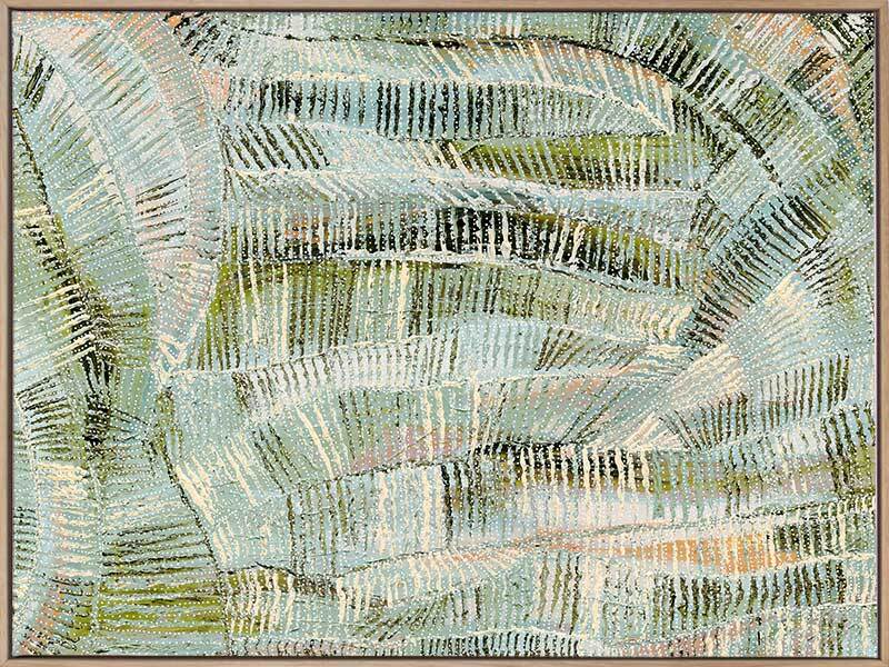 Dhala Bu Nya Green Canvas Art Print - Modern Abstract Wall Decor for Living Room, Bedroom & Office - Perfect for Home Decoration & Gift Giving