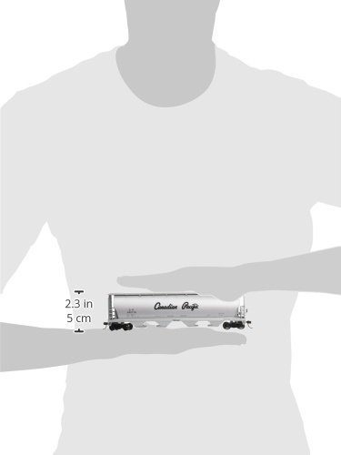 Bachmann Trains HO Scale Canadian Pacific 4-Bay Cylindrical Grain Hopper Model Train - Perfect for Model Railroad Layouts & Collectors