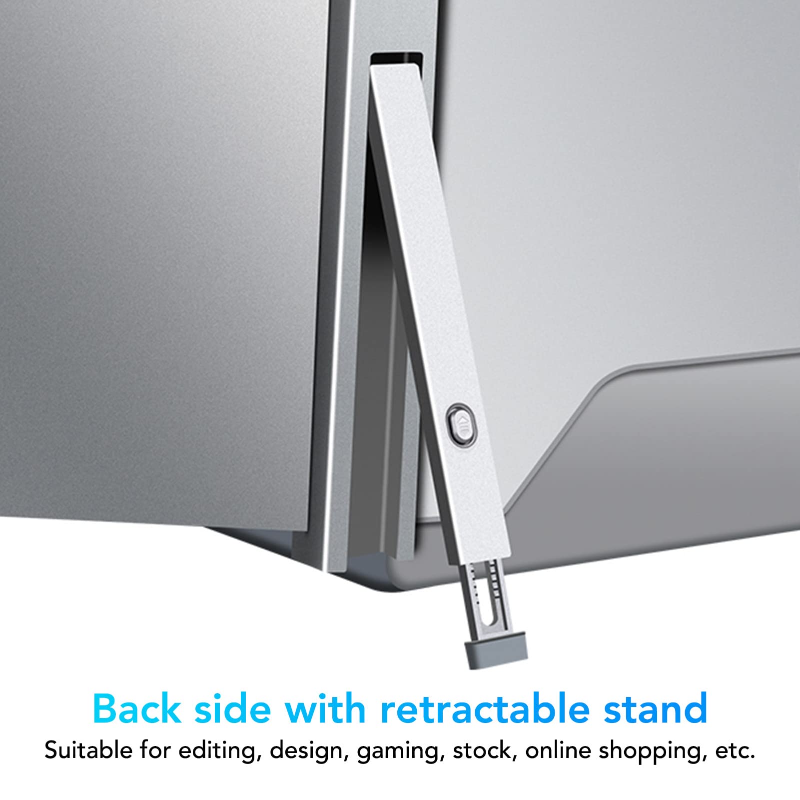 Fydun 15.4 Inch HD 1080P IPS Laptop Screen Extender with Retractable Stand & USB-C Port - Dual Monitor Portable Display for Work & Gaming (Model S20) - Perfect for Home Office, Business Travel & Multi-Tasking Professionals