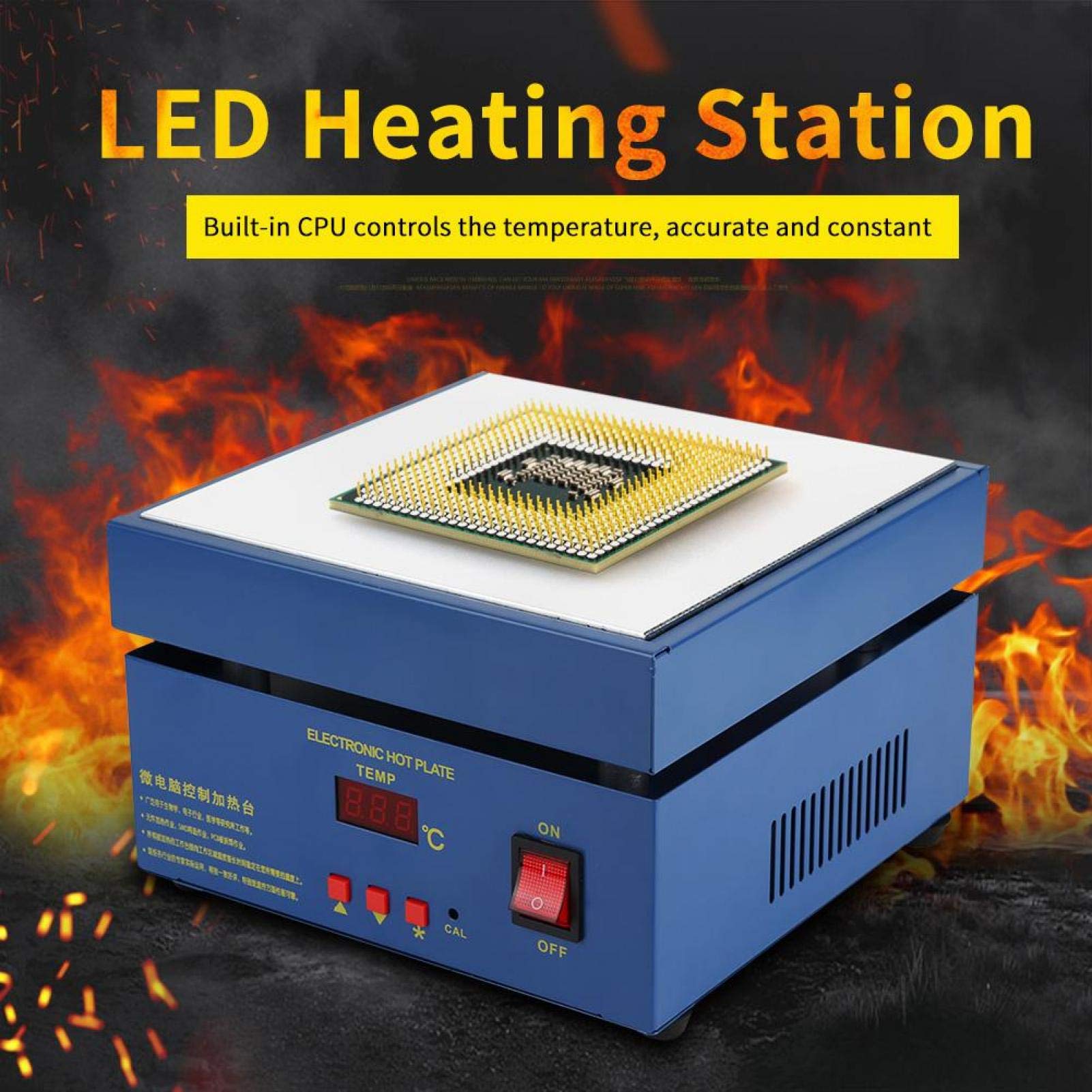 Quick Assemble Heating Ring Plate with 946C Constant CPU Control - 110V US Standard for DIY Electronics & PCB Soldering