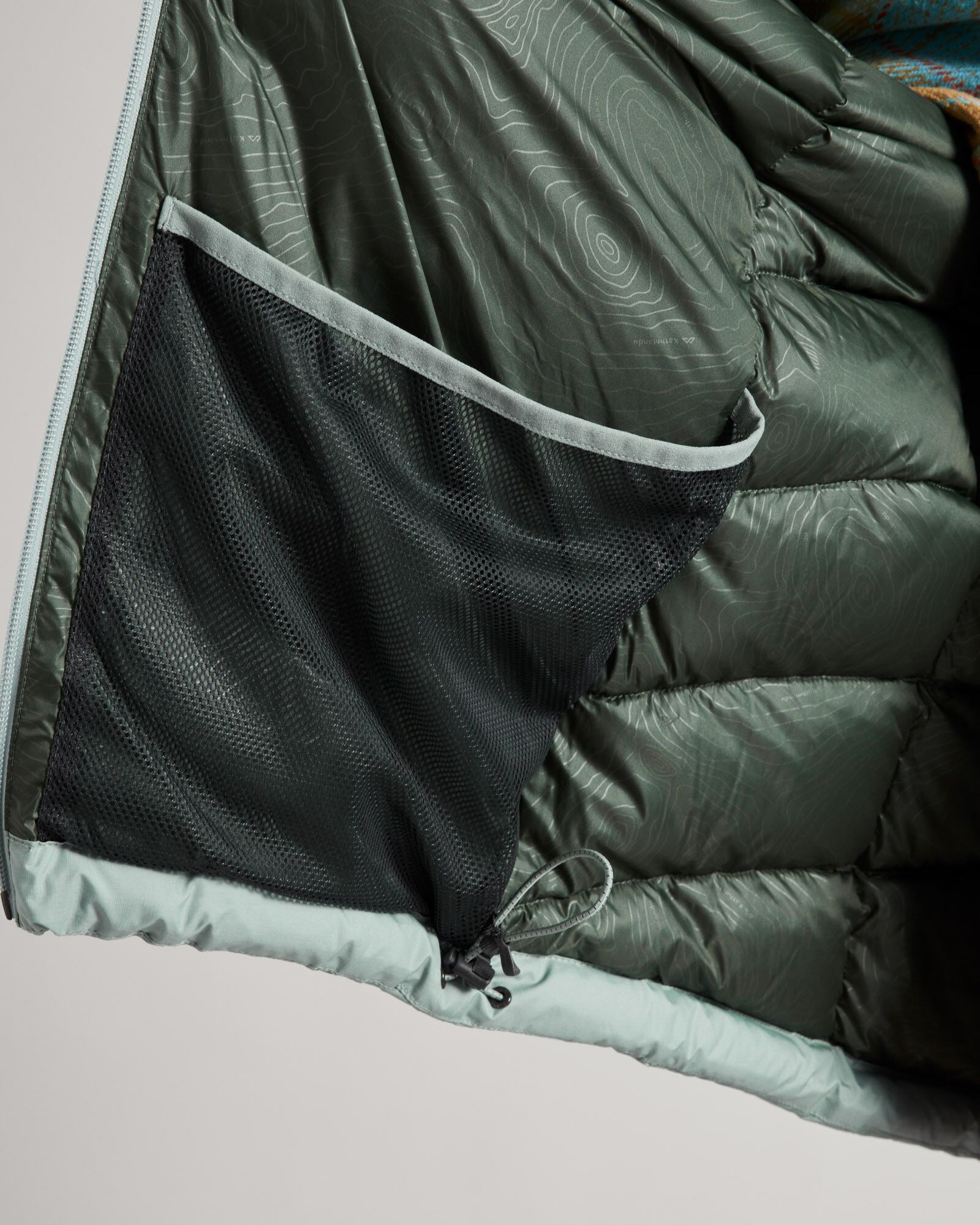 Men's Epiq Down Jacket - Lightweight Warm Winter Coat, Water-Resistant, Gum Tree/Black Color - Perfect for Outdoor Activities, Skiing, Hiking & Cold Weather