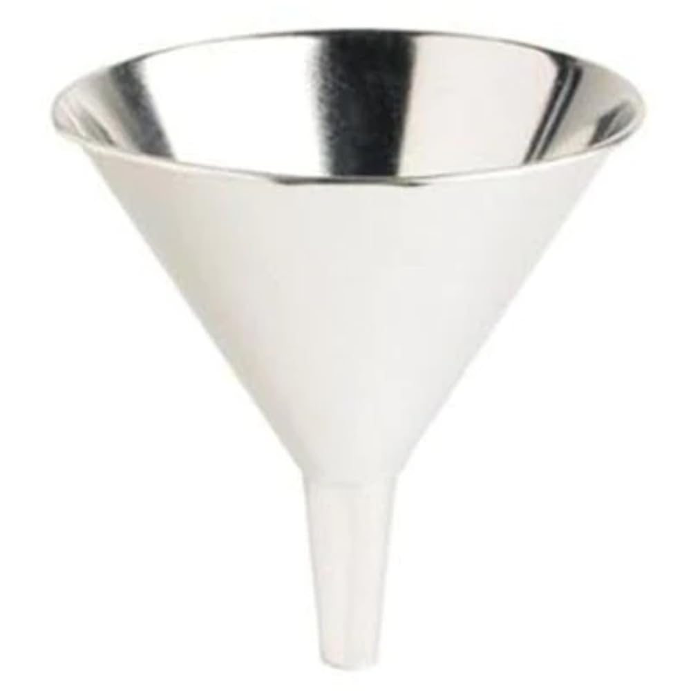 LubriMatic 75-010 24oz Galvanized Steel Utility Funnel - Heavy Duty Oil & Fluid Transfer for Automotive, Workshop & Home Use