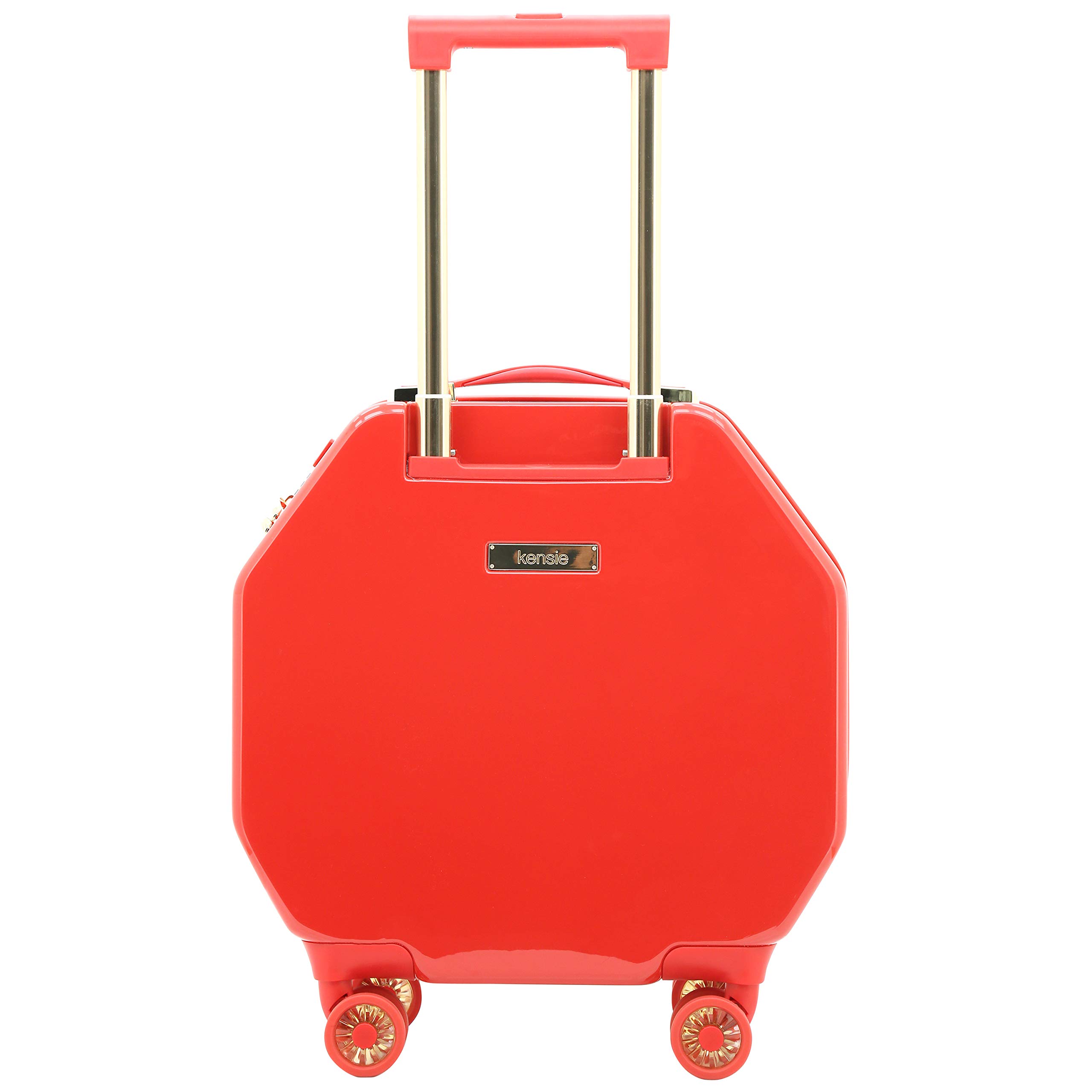 Kensie Women's 2-Piece Gemstone TSA Lock Luggage Set - 20-Inch Carry-On Spinner Suitcase with Expandable Design, Red - Perfect for Air Travel, Business Trips & Weekend Getaways