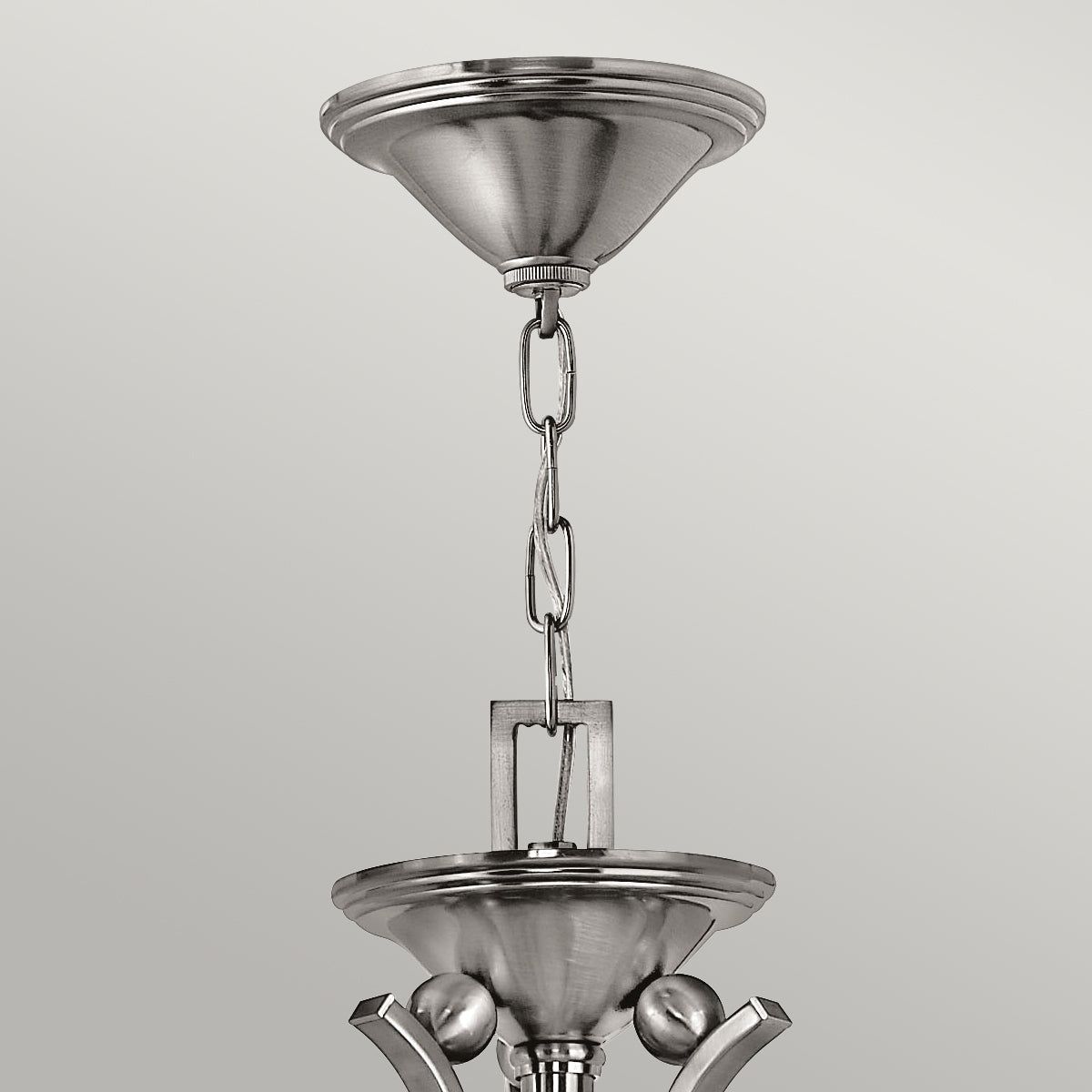 Bolla 3/5Lt Modern Ceiling Light Fixture - Brushed Nickel Finish for Living Room, Bedroom & Dining Room Lighting