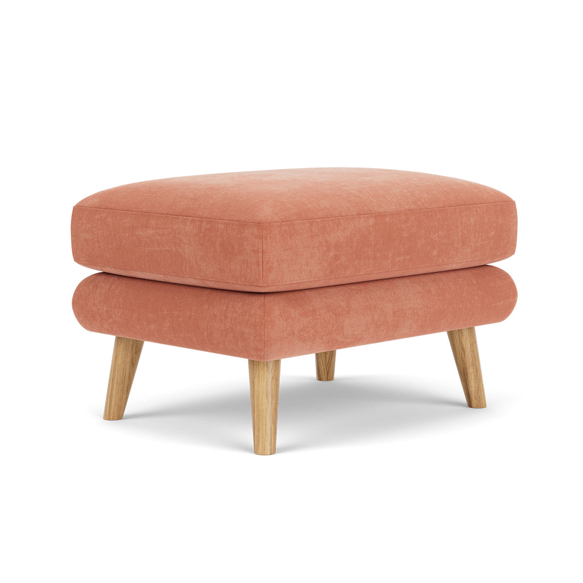 George Fabric Ottoman - Stylish and Comfortable Footrest, Storage Bench for Living Room, Bedroom, or Office - Perfect for Relaxing, Extra Seating & Home Organization