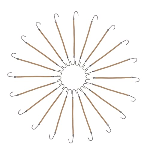 20Pcs Ponytail Holders & Hair Clips - Soft Elastic Hair Ties for Women & Girls, Hair Styling & Braiding Accessories (Apricot Color) - Perfect for School, Work, Gym & Everyday Hairstyles