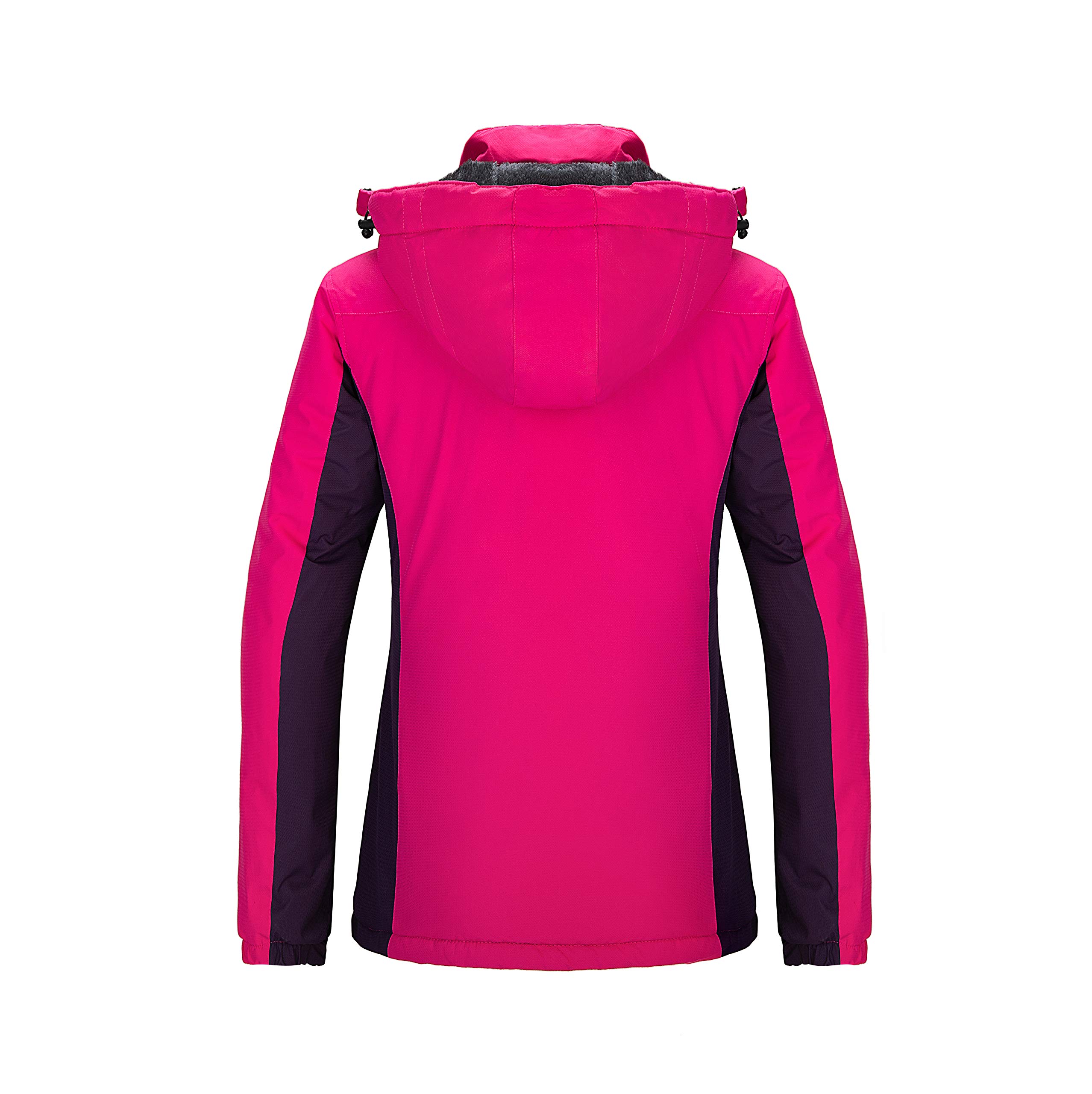 Wantdo Women's Waterproof Ski Jacket - Windproof Winter Coat with Fleece Lining for Skiing, Snowboarding & Outdoor Activities