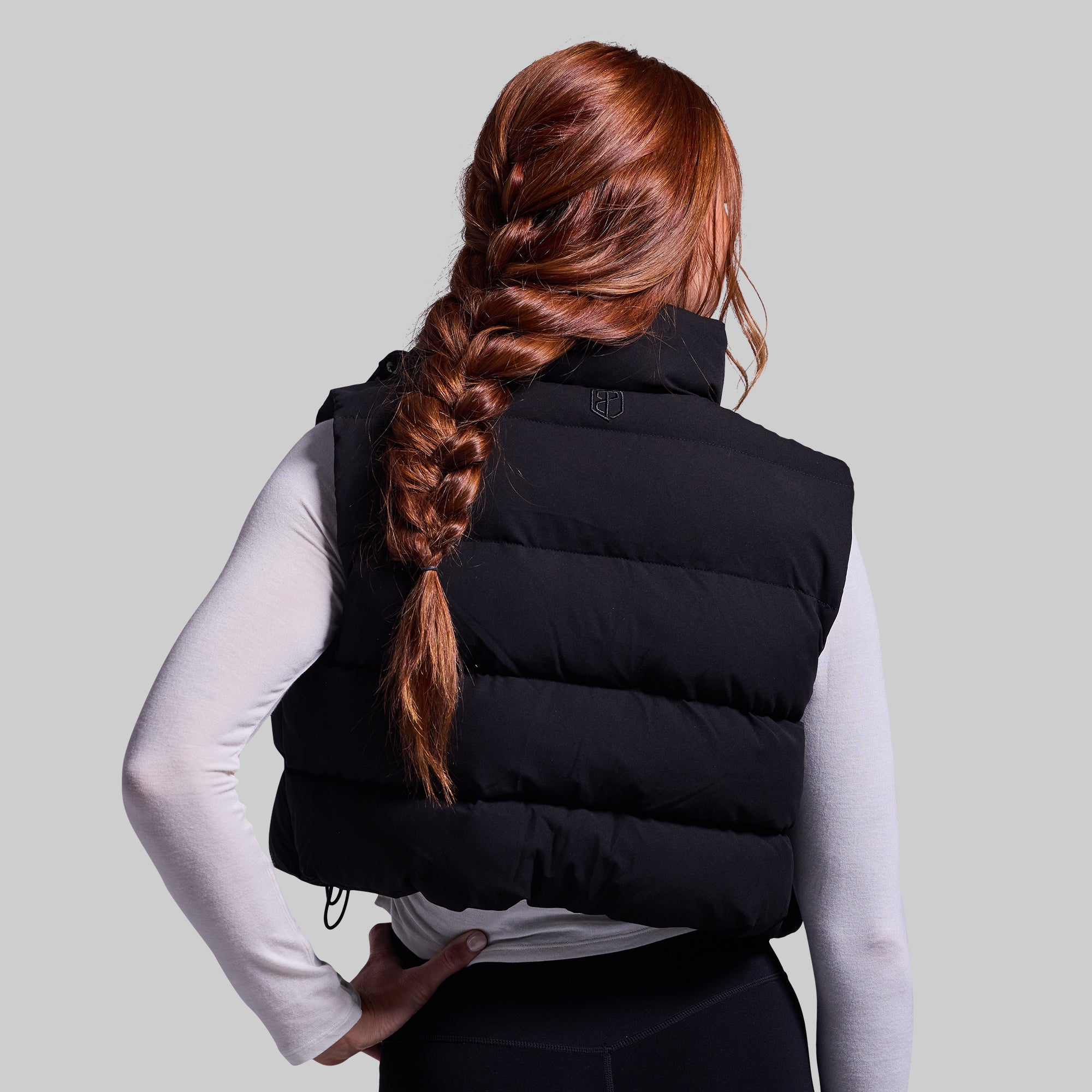 Women's Fireside Cropped Puffer Vest - Lightweight Winter Jacket for Outdoor Activities (Black) | Perfect for Hiking, Camping & Casual Wear