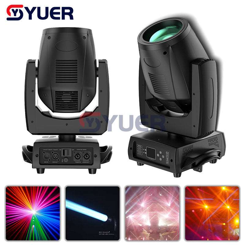 YUER™ MINI 7R 230W DMX Moving Head Light - 16/20 Channel Beam Spot Light with Lyre Bracket for DJ, Bar, Disco, Concert & Party Lighting - Fast Shipping | Perfect for Stage Shows, Nightclubs & Events