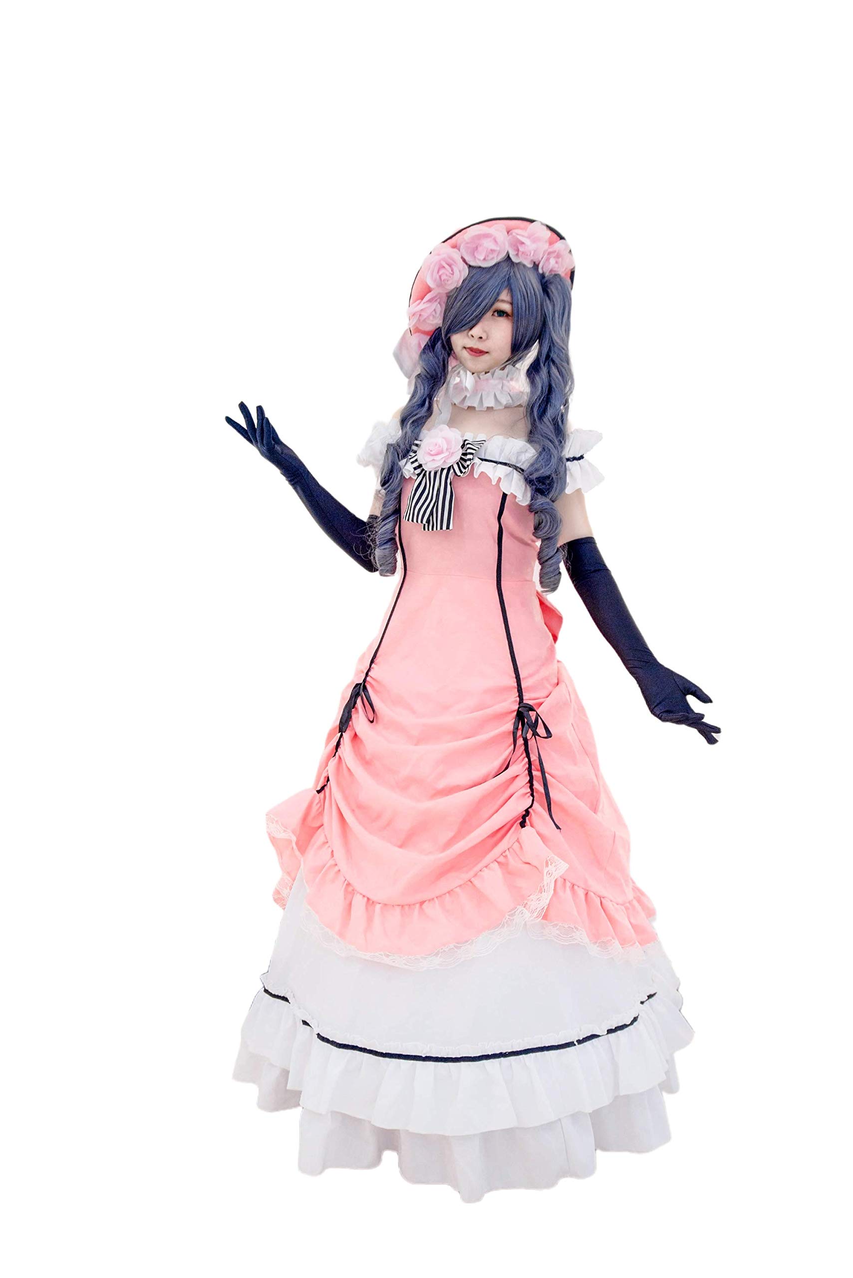 Elegant Pink Ciel Phantomhive Cosplay Dress for Women - Anime Gothic Lolita Halloween Costume | Perfect for Conventions, Cosplay Events & Themed Parties