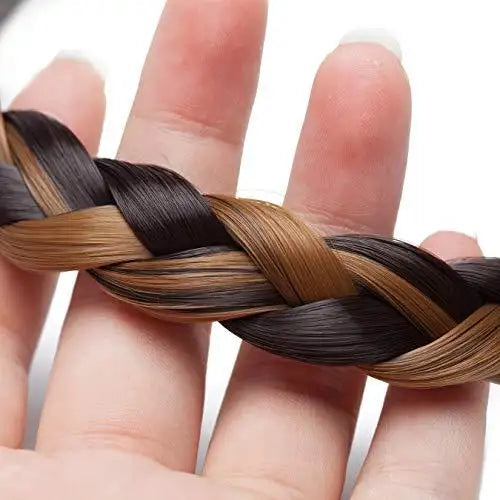 Elastic Stretch Plaited Braid Hairpiece - Natural Looking Hair Extension for Women - Perfect for Cosplay, Weddings & Daily Styling