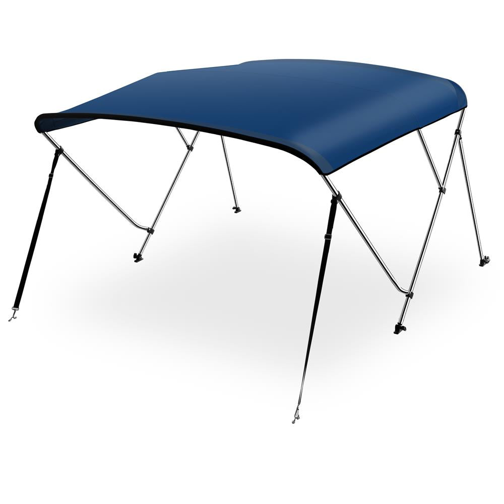 3 Bow Bimini Top - Universal Boat Canopy Shade for Pontoon, Fishing & Ski Boats - UV Protection & Quick Installation - Perfect for Summer Boating & Water Sports