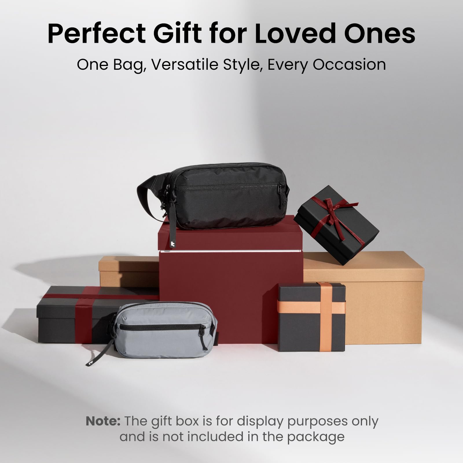 Tomtoc 3.5L RFID Blocking Crossbody Sling Bag - Water-Resistant Lightweight Chest Shoulder Pack for Men & Women - Perfect for Travel, Commuting & Everyday Use