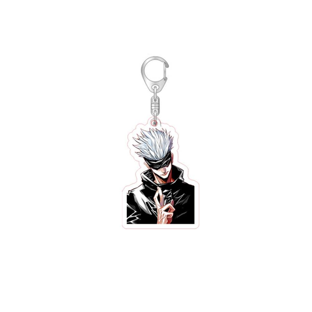 Jujutsu Kaisen Anime Acrylic Keychain - Cute Anime Key Ring Charm for Bags, Backpacks & Keys | Perfect Gift for Anime Fans & Cosplay Accessories