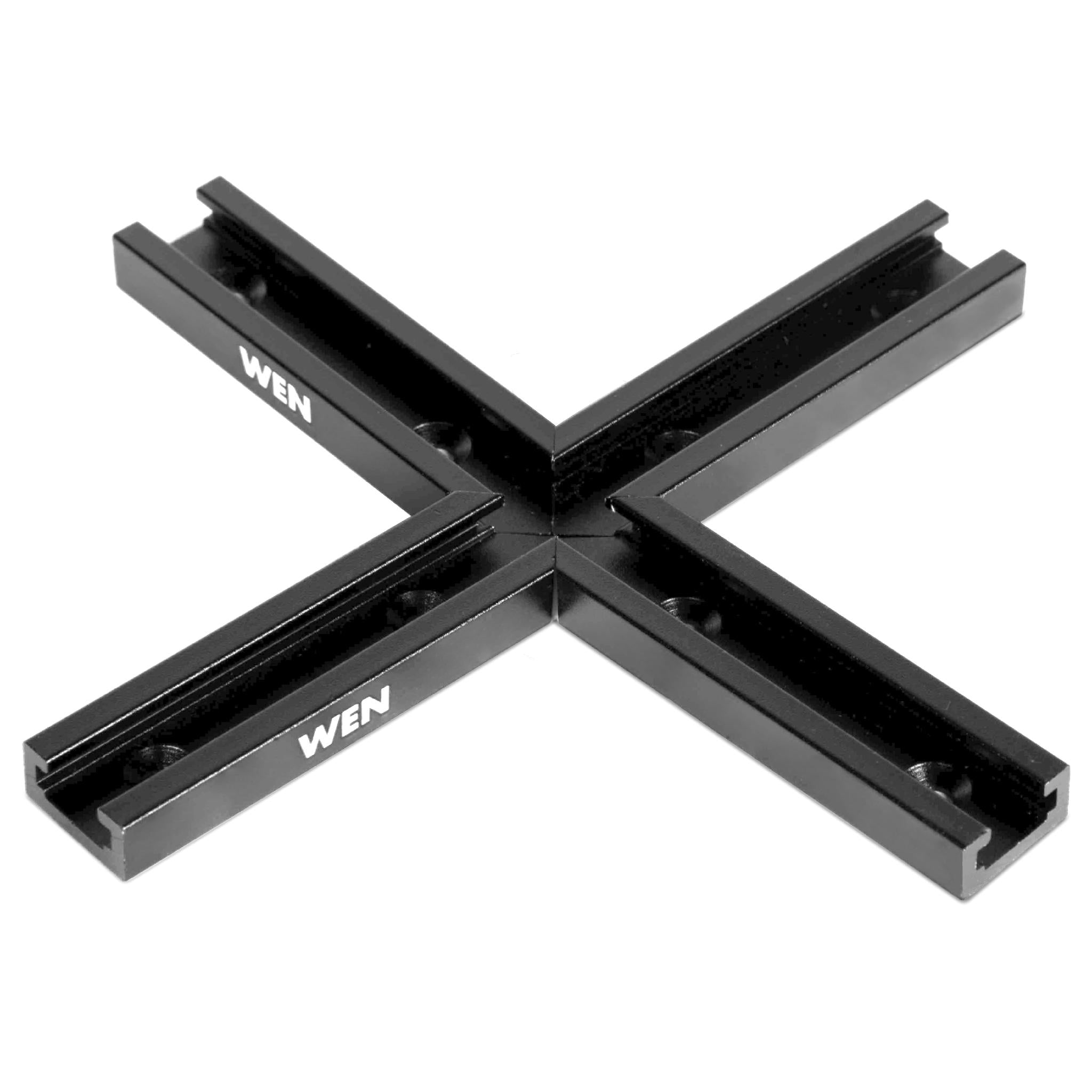 24 Inch Universal T Track and Hold Down Clamps Kit with Intersection for Woodworking - Perfect for Router Tables, Workbenches, and DIY Projects