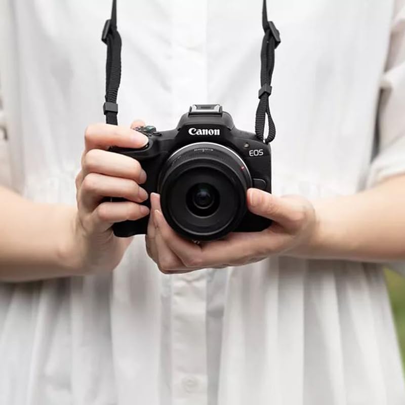 Canon EOS R50 Mirrorless Camera with RF-S 18-45mm Lens Kit - Includes Photography Bag, Microphone, Tripod & Accessories | Perfect for Vlogging, Travel Photography & Content Creation (Black)