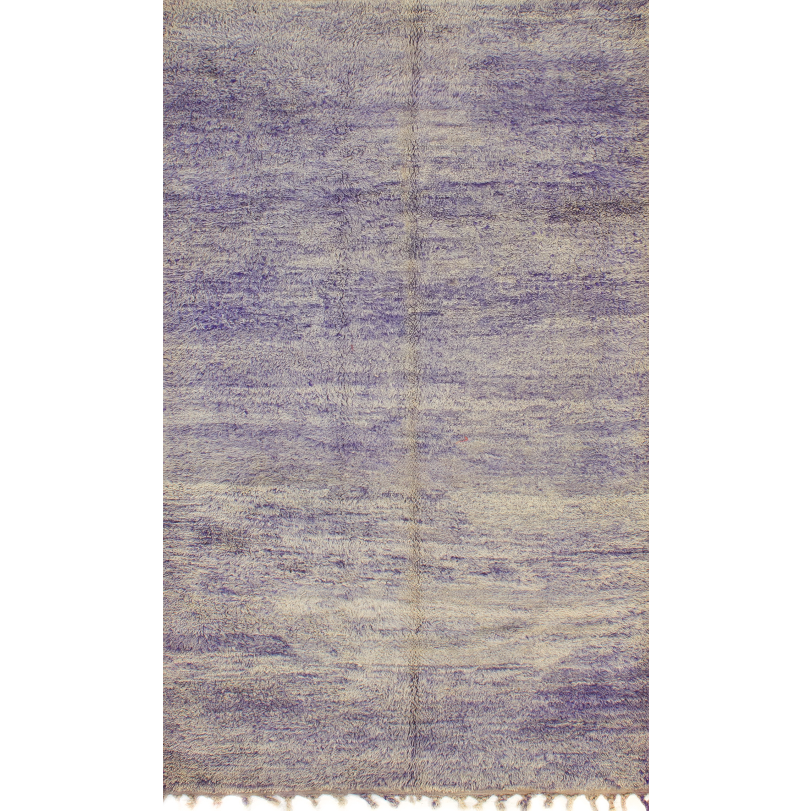 Authentic Moroccan Purple Rug - Handmade Wool Carpet for Living Room, Bedroom & Home Decor | Soft & Durable Floor Covering