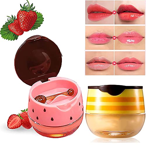 Honey Lip Balm & Mask - Hydrating for Dry Lips (2PCS) - Night Care & Day Use