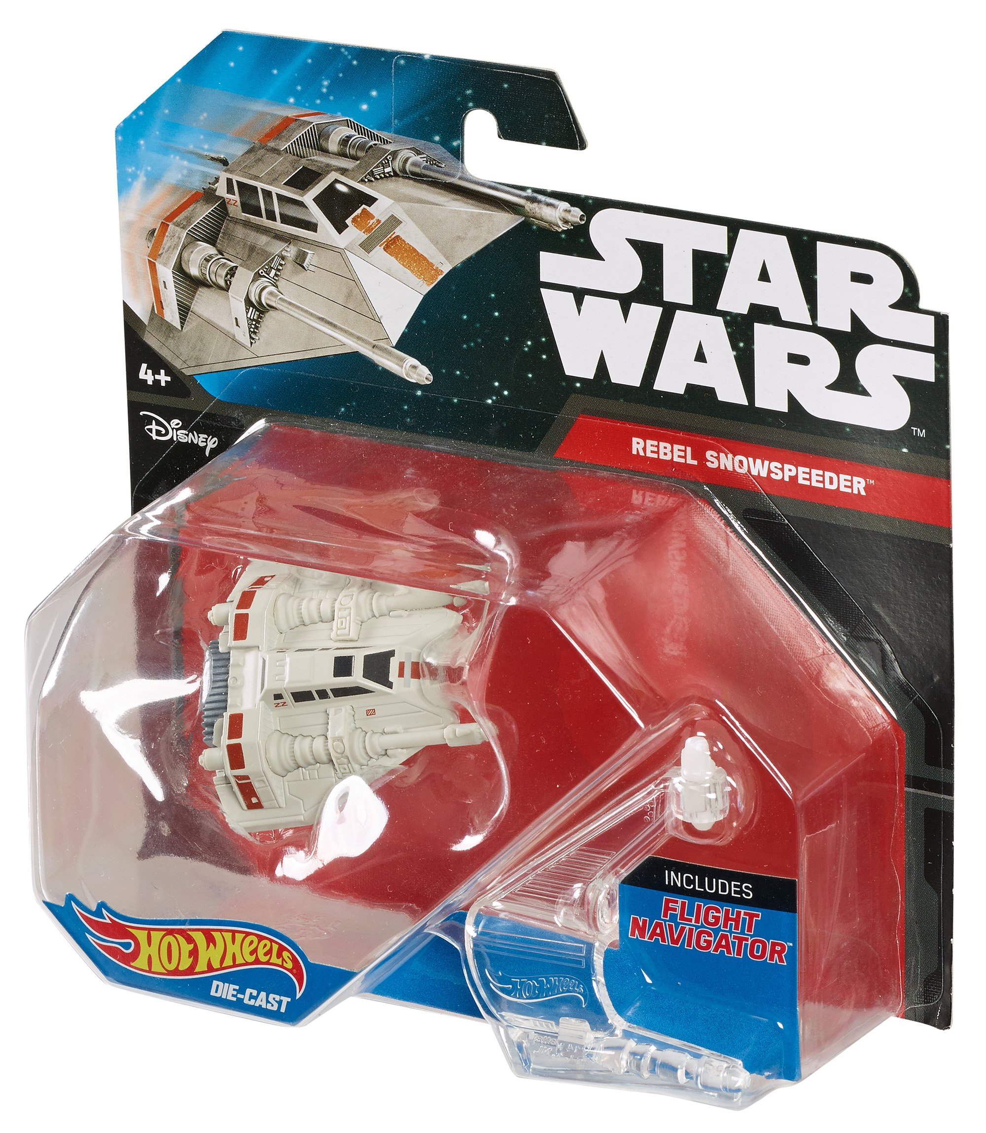 Hot Wheels Star Wars Snowspeeder Vehicle - Die-Cast Toy Car with Orange Design for Kids & Collectors | Perfect for Playtime, Display & Gift Giving