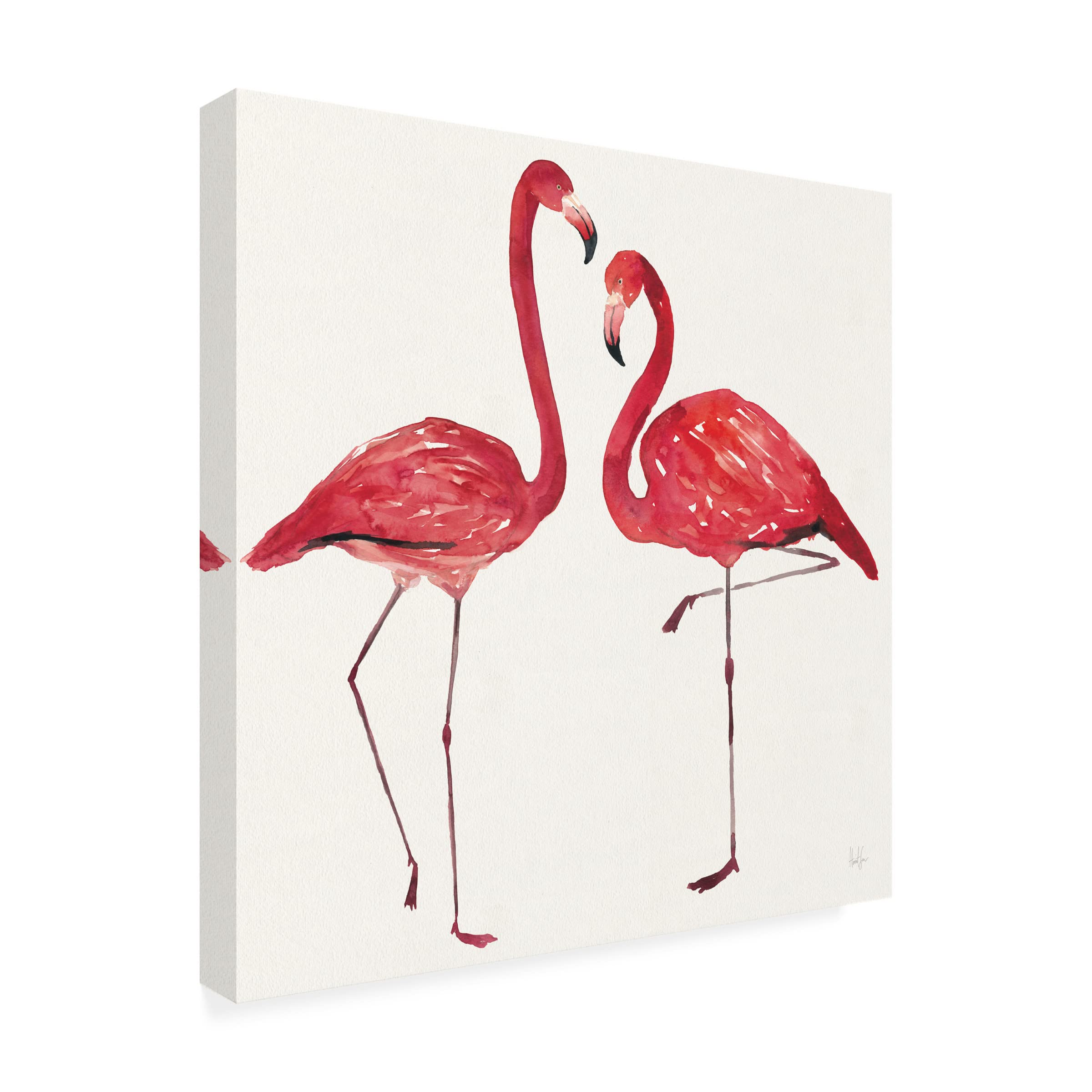 Harriet Sussman Tropical Fun Bird IV Canvas Wall Art - Modern Home Decor for Living Room, Bedroom & Office - Vibrant Tropical Bird Painting - Ready to Hang