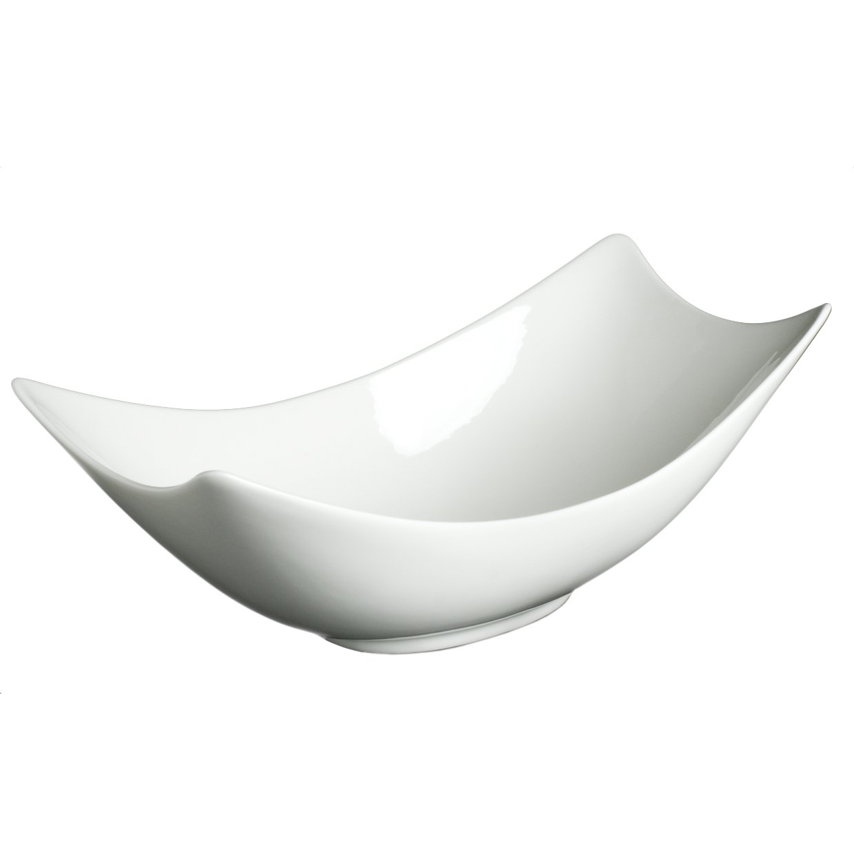 Fortessa Fortaluxe SuperWhite Vitrified China 13-Inch Rectangular Serving Bowl - Elegant Dinnerware for Entertaining, Buffets & Holiday Tables