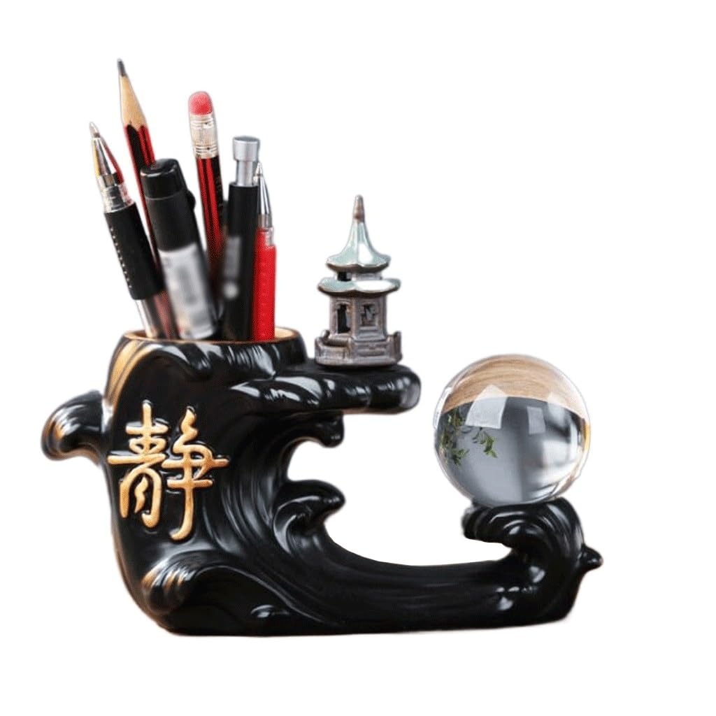 Vintage Nordic Style Office Pen Holder - Cute Desktop Organizer for Students & Professionals | Perfect for Home, Office, and School Desk Decor