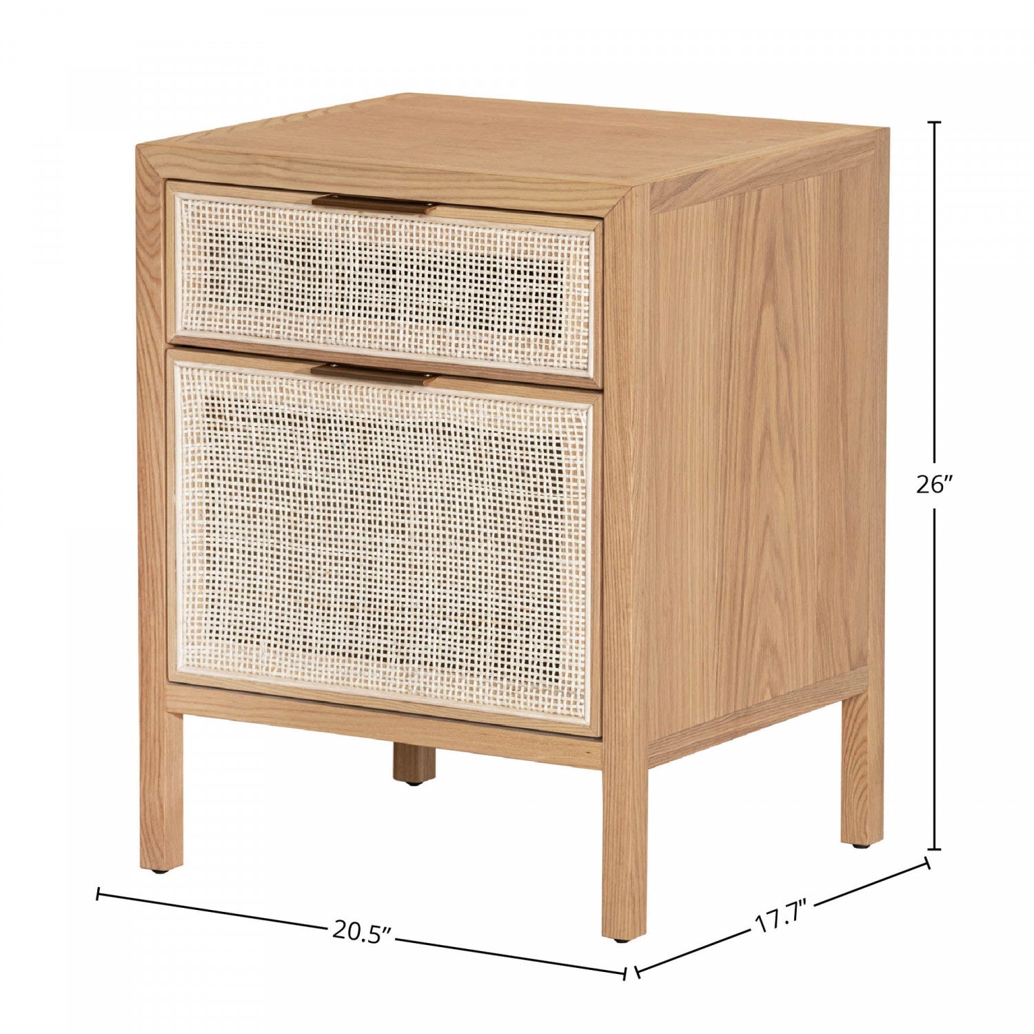 Natural Nurelle Filing Cabinet - 2-Drawer Office File Cabinet for Home & Office Organization - Perfect for Documents, Folders & Supplies Storage