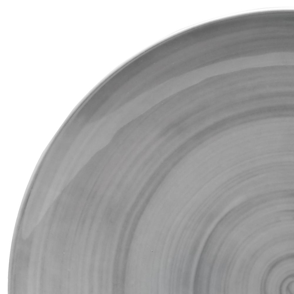 Savona Grey 4-Piece Dinnerware Set - Elegant Stoneware Plates, Bowls & Mugs for Everyday Dining, Entertaining & Special Occasions
