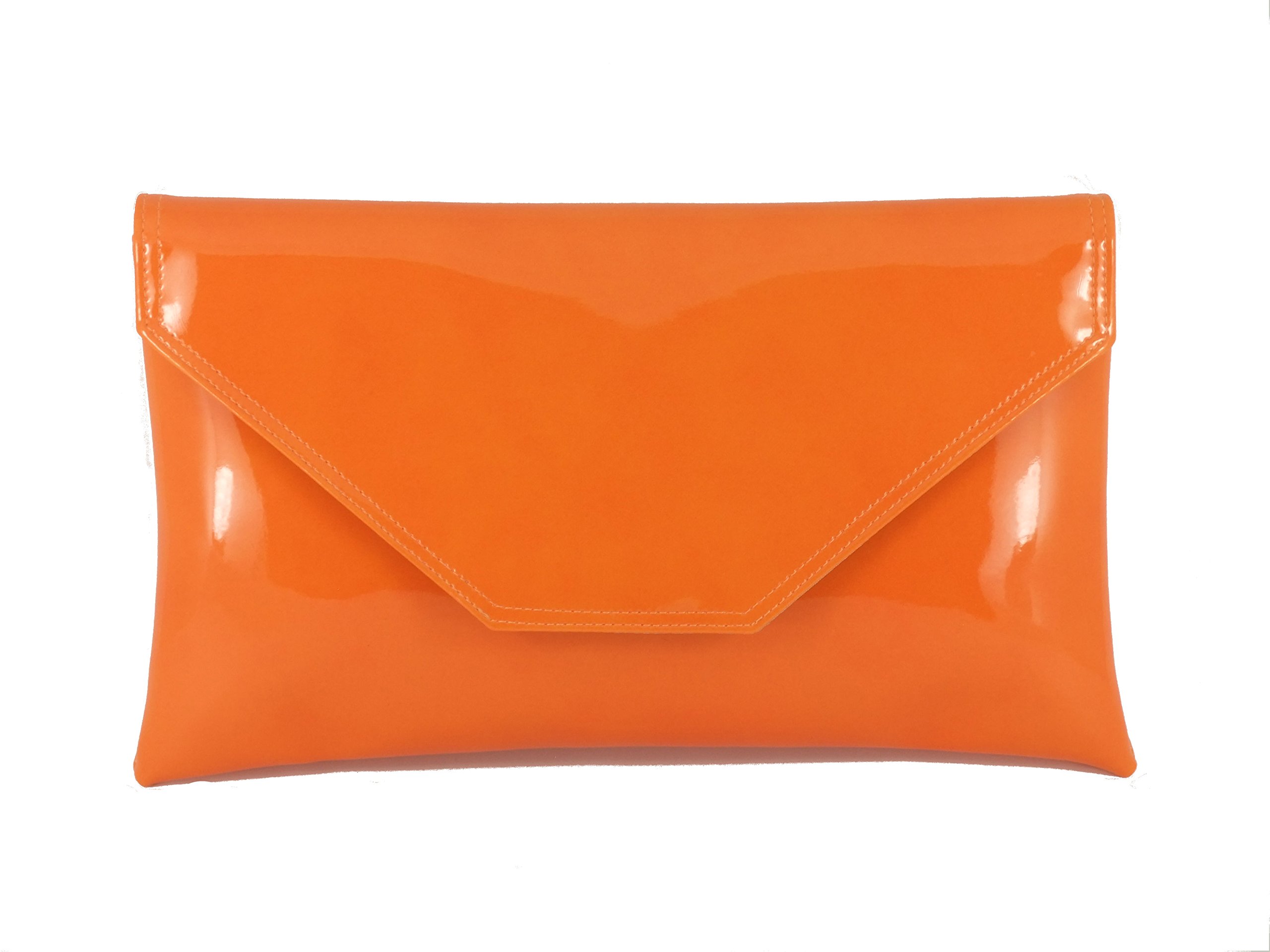 LONI Women's Stylish Large Envelope Patent Leather Clutch Bag - Shoulder Bag for Wedding, Party & Prom | Elegant Evening Purse for Formal Events, Date Night & Special Occasions