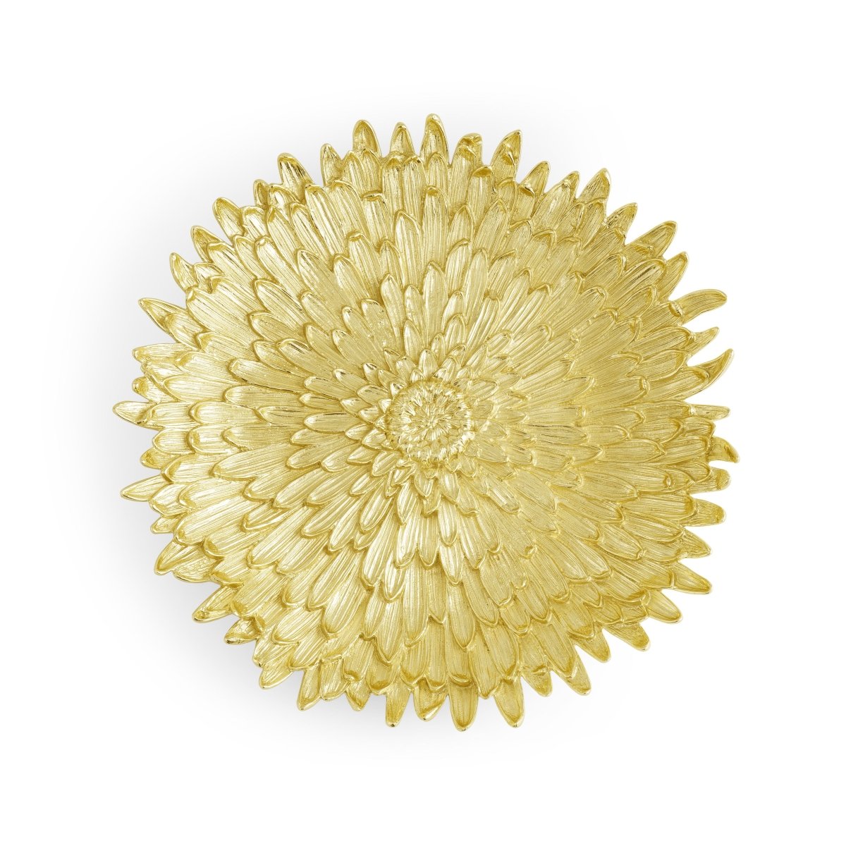 Elegant Dahlia Floral Centerpiece Platter - Large Decorative Serving Tray for Dining Table, Wedding, Party Decor & Home Entertaining