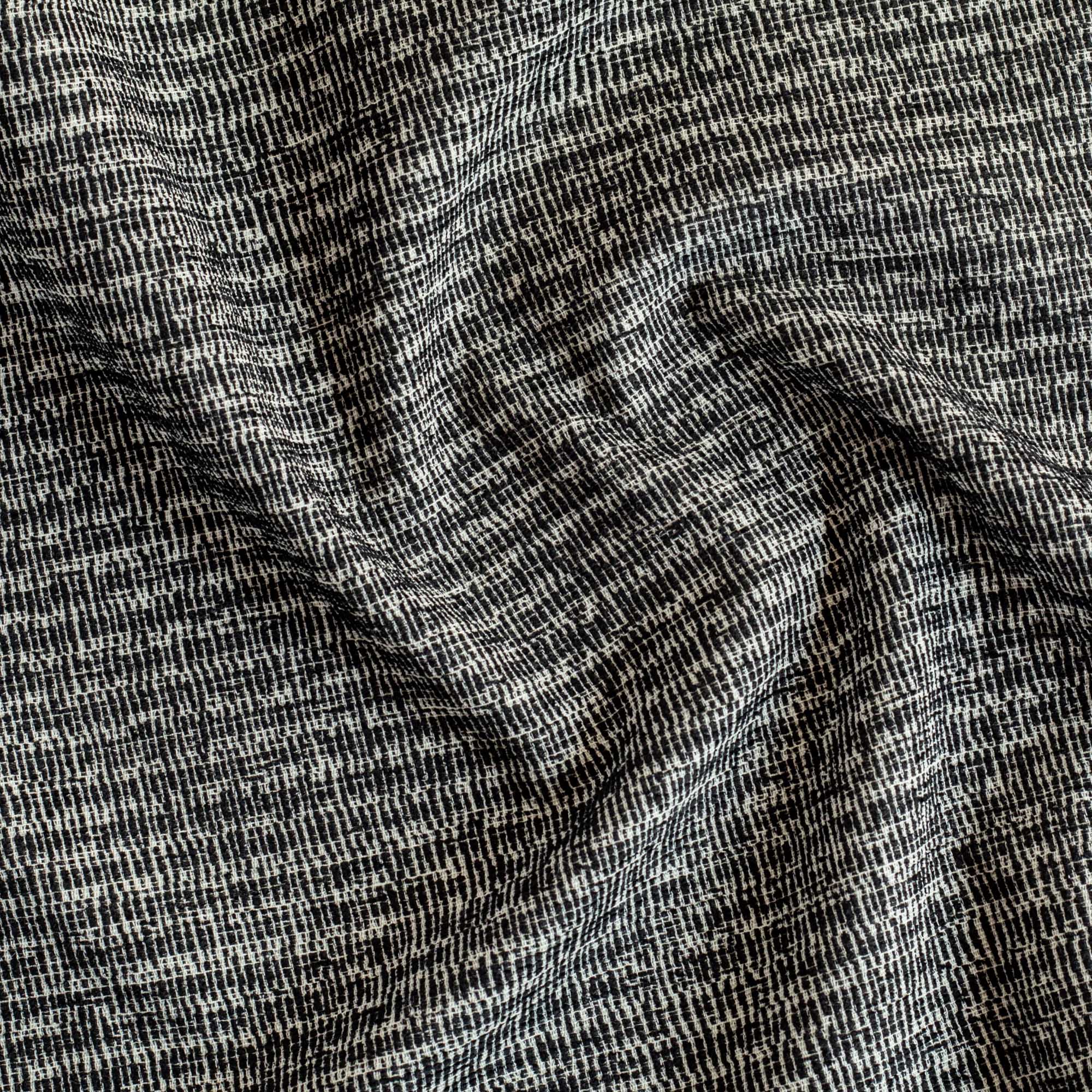 Premium Roman Fabric - Luxurious Onyx Black Upholstery Material for Sofas, Chairs & Home Decor | Perfect for Living Room, Bedroom & Office Furniture