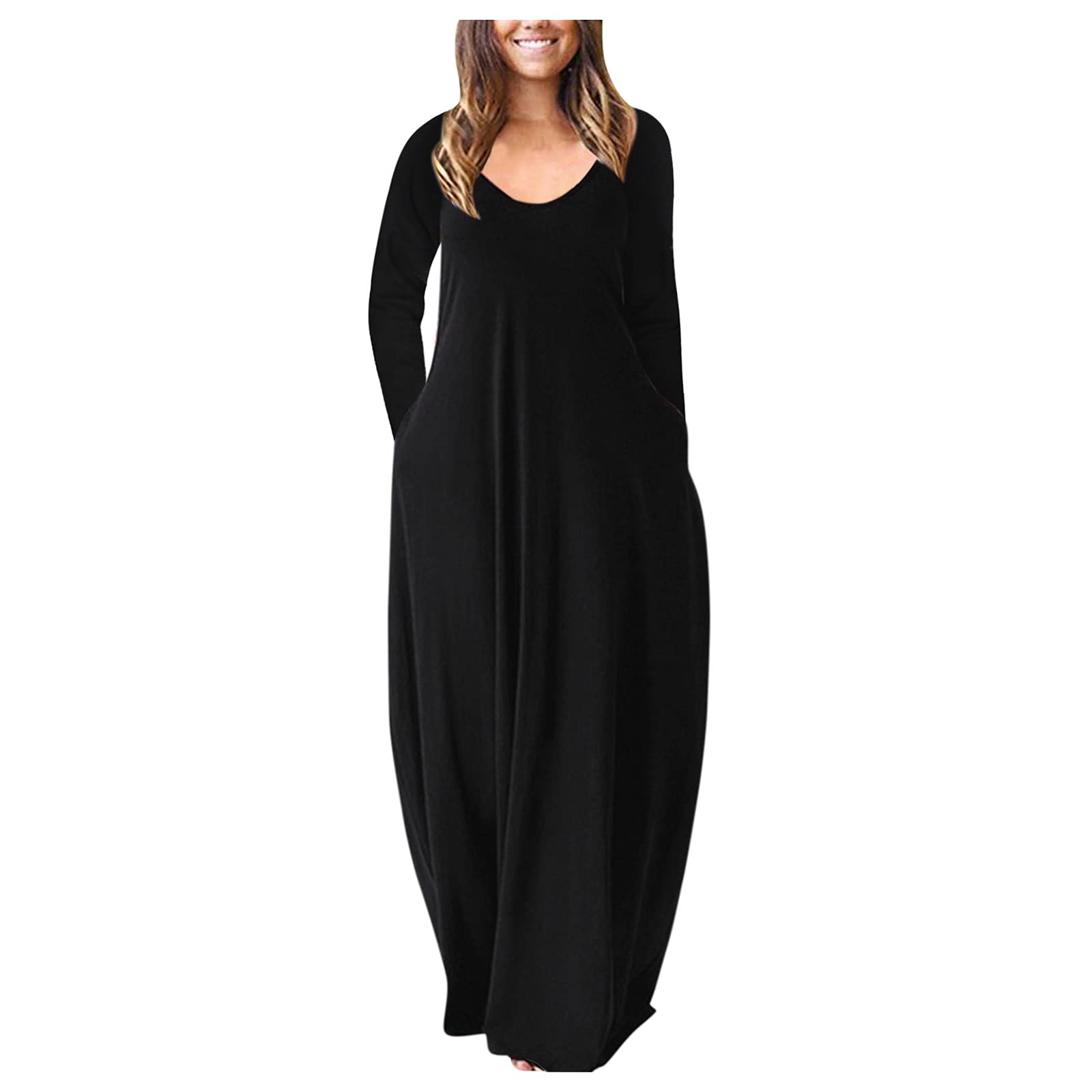 Plus Size Women's Summer Dresses - Sexy Floral Boho Short Sleeve Wrap Dress with Ruffle Hem | Casual Bohemian Flowy Maxi Dress for Wedding Guest, Beach Vacation & Date Night | Black, Medium