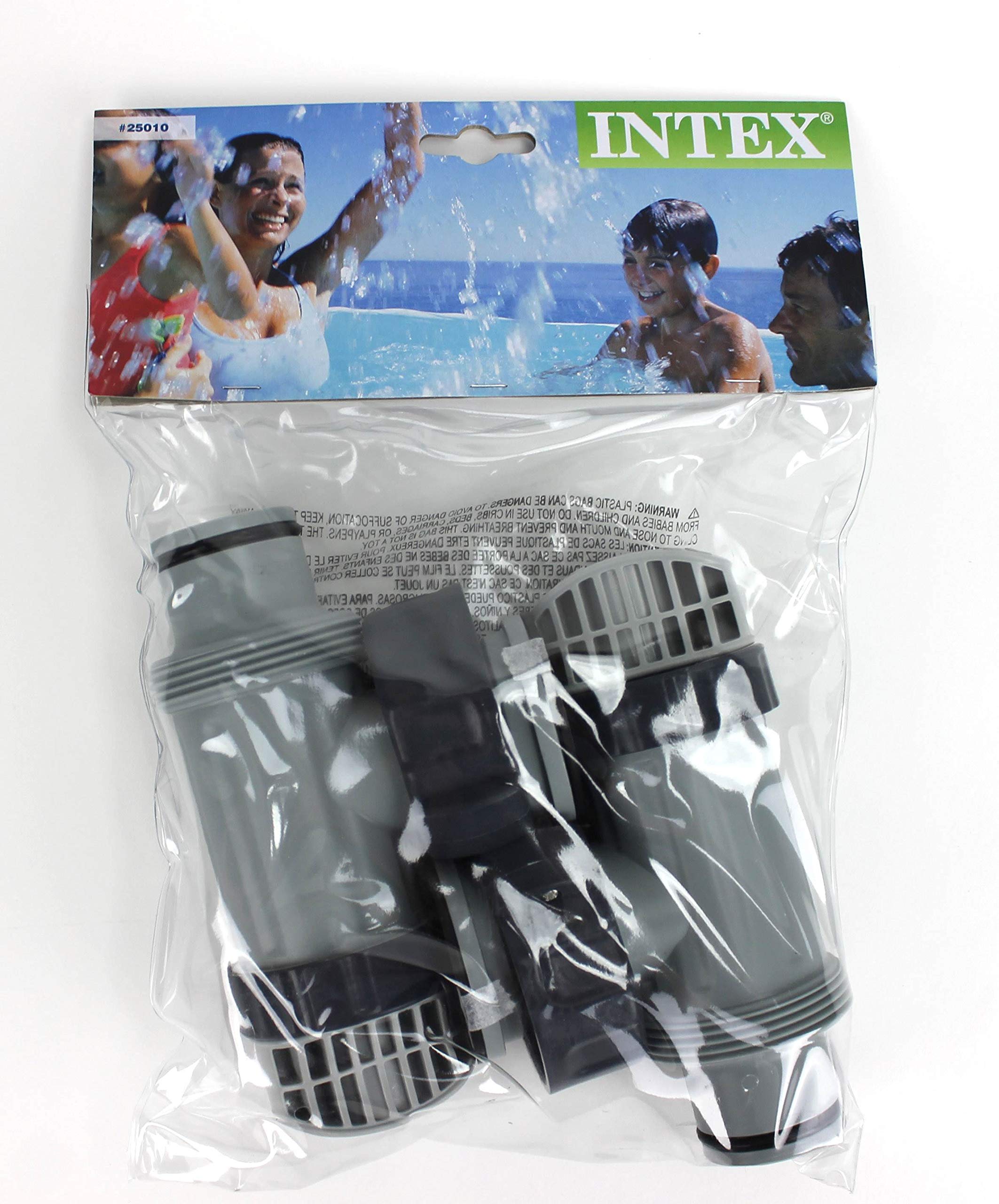 **Intex Plunger Valve Replacement (2-Pack) + 1.5 Inch Pool Pump Hose (2-Pack) – Compatible with Above Ground Pools, Spas, and Inflatable Pools**