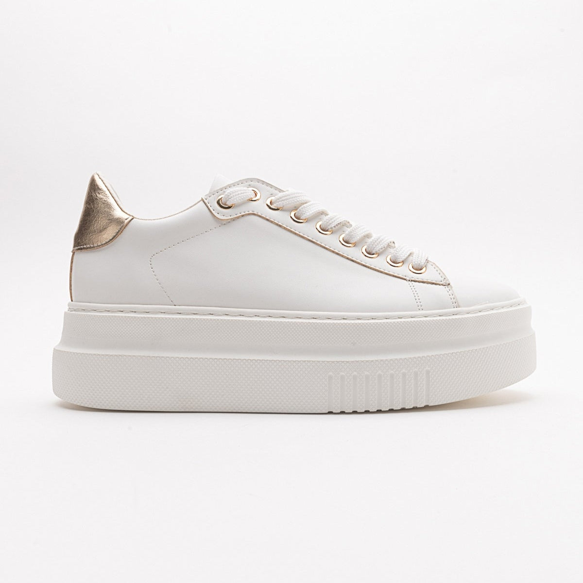 Violette White Platform Sneakers for Women - Trendy Chunky Sole Fashion Sneakers - Perfect for Casual Outfits, Street Style & Everyday Wear
