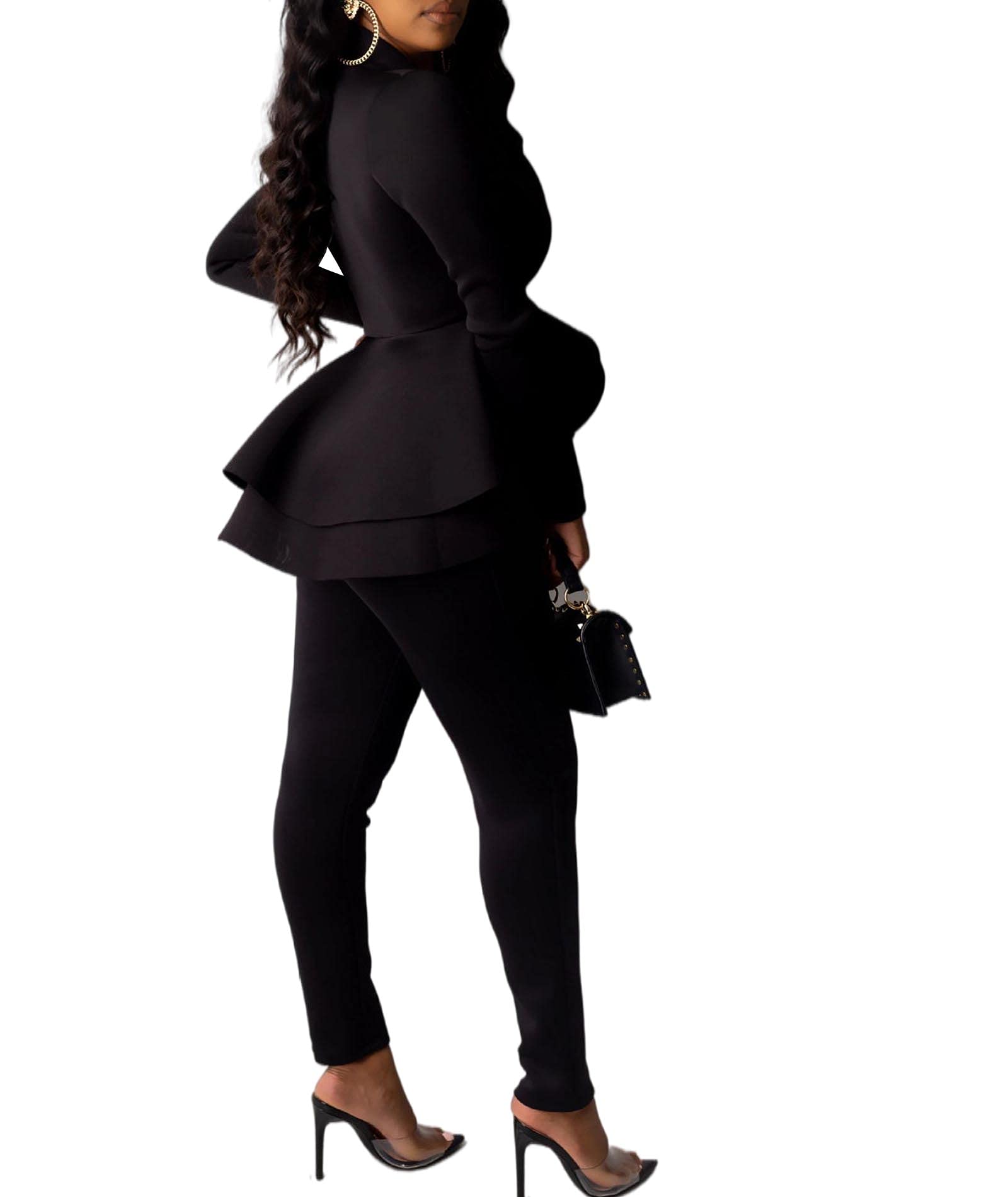 Sexyshine Women's 2-Piece Blazer & Pants Set for Work & Party