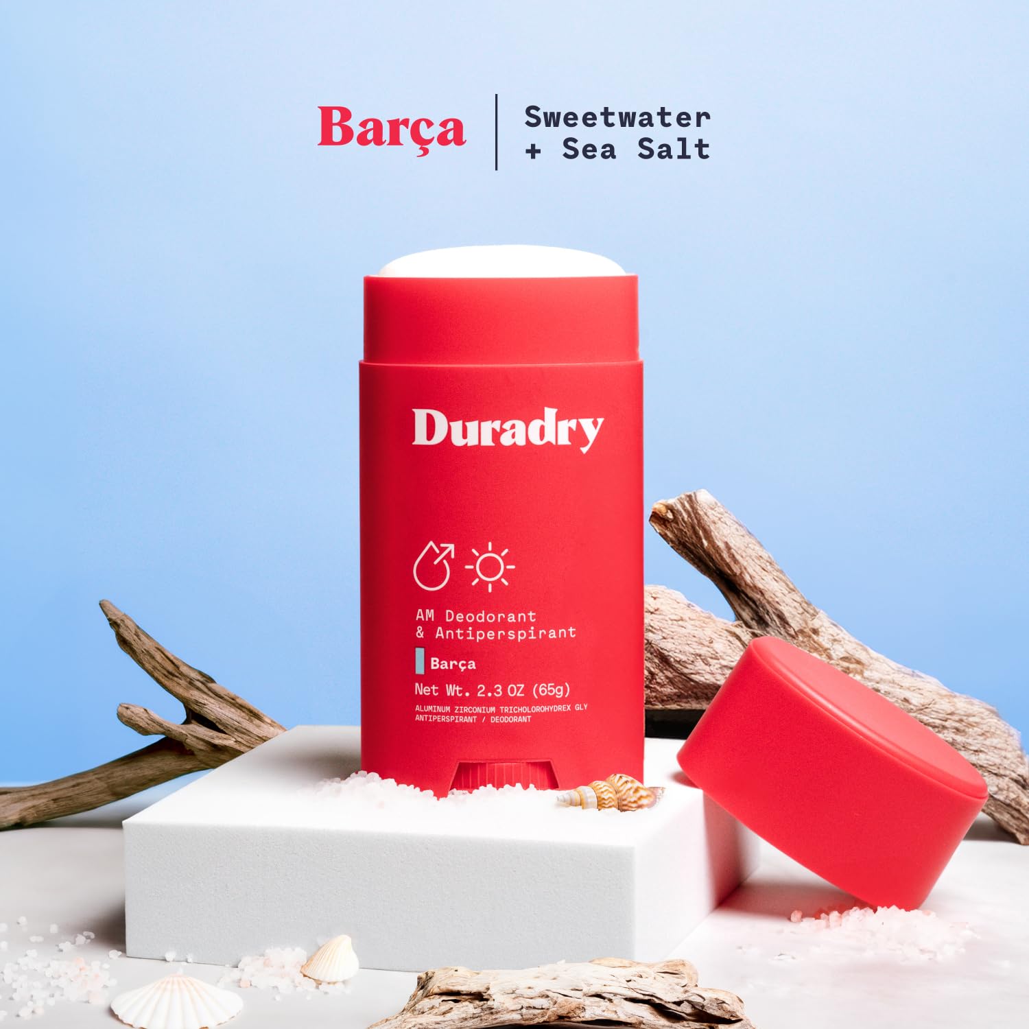 Clinical-Strength Antiperspirant Deodorant for Women & Men - Natural Ingredients, 72-Hour Odor & Sweat Protection - Aluminum-Free, Dermatologist-Tested - Barca 2.3 Oz (3-Pack) - Ideal for Gym, Work & Daily Active Lifestyle