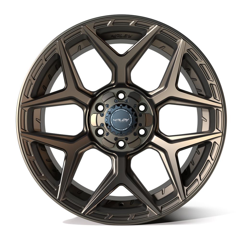 4Play Gen3 4P06 Bronze 20x10.0 18-Inch 6x139.7/6x135mm 106.1mm Wheel - Off-Road & Truck Custom Rims for Jeep Wrangler, Ford F-150, Chevy Silverado
