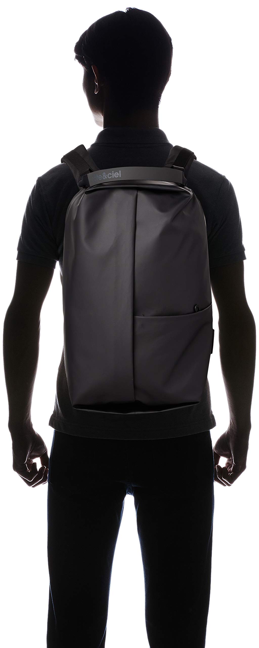 Cote&Ciel Obsidian Somme Backpack - Premium Black Laptop Backpack for Work & Travel | Water-Resistant Unisex Daypack for Professionals & Students | Perfect for Commuting, Business Trips & Campus Life