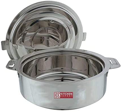 Premium Stainless Steel Insulated Casserole Pot - 2500ML (84oz) Double-Wall Vacuum Insulation for Hot & Cold Food - Perfect for Soups, Stews, and Family Meals - Ideal for Kitchen, Camping & Outdoor Cooking