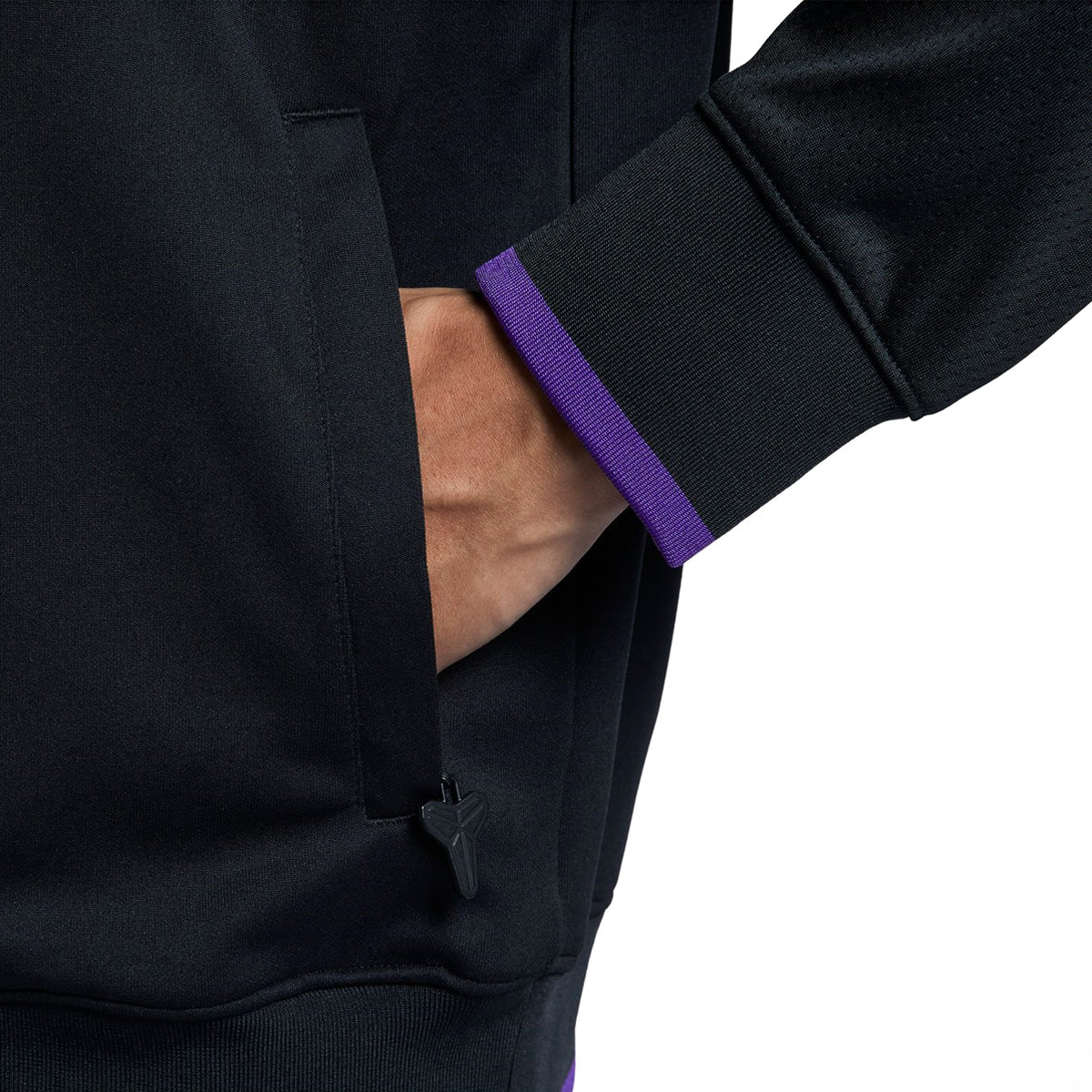 Kobe Dri-Fit Basketball Jacket - Black & Purple - Breathable Performance Jacket for Men - Perfect for Basketball Games, Training & Outdoor Sports