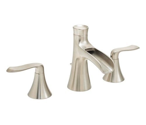 Wovier Single Handle Waterfall Bathroom Sink Faucet - Chrome/Brushed Nickel/Oil Rubbed Bronze Finish, Tall Vessel Lavatory Faucet with Single Hole Installation, Basin Mixer Tap for Modern Bathroom Vanities (Brushed Nickel) | Perfect for Spa-Like Bathroom Upgrades and Luxury Home Decor