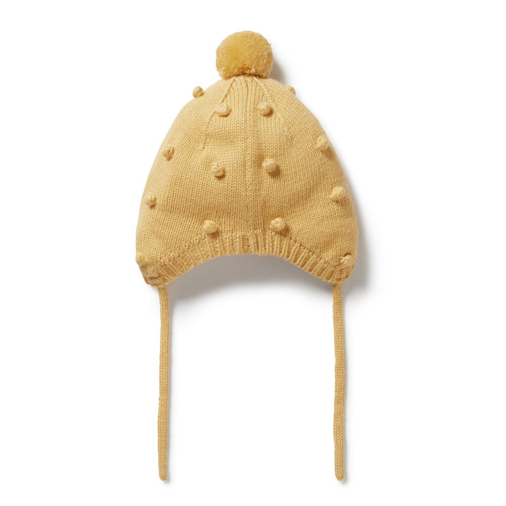 Dijon Knitted Bauble Bonnet for Women - Soft Winter Beanie Hat with Pom Pom - Warm & Stylish for Cold Weather, Outdoor Activities, and Fashion Accessories