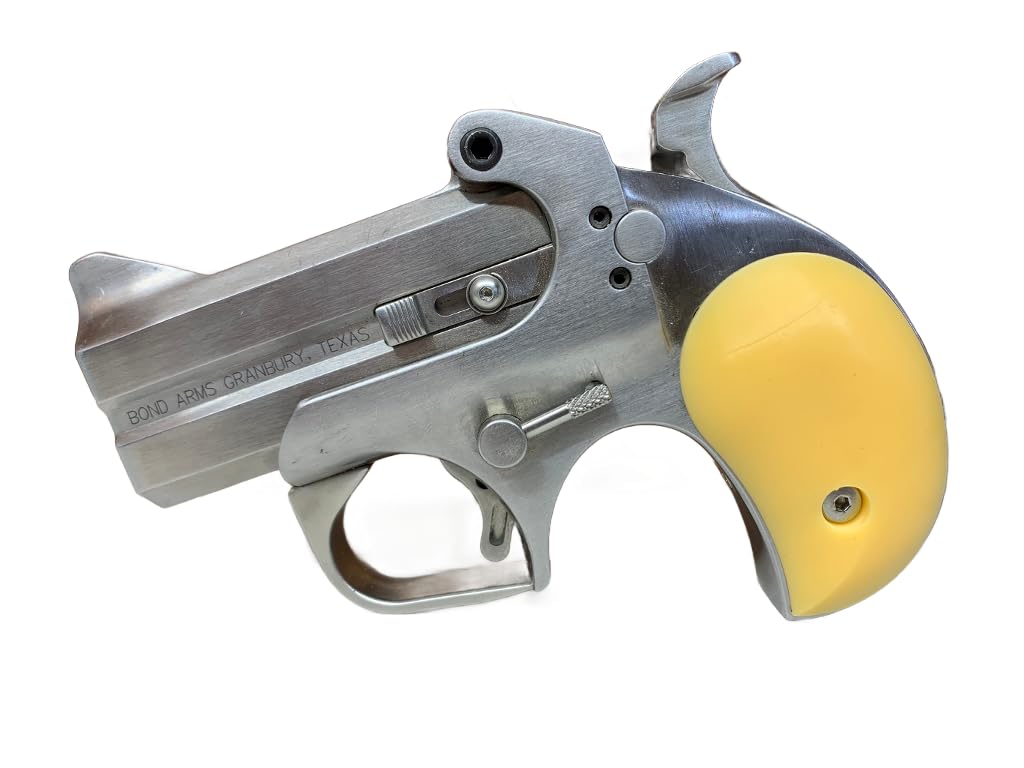 Premium Bond Arms Derringer Grips - Resin Polymer Gun Grips Made in USA - Fits All Bond Derringers (Yellow, Smooth) - Perfect for Cowboy Action Shooting, Concealed Carry & Outdoor Protection
