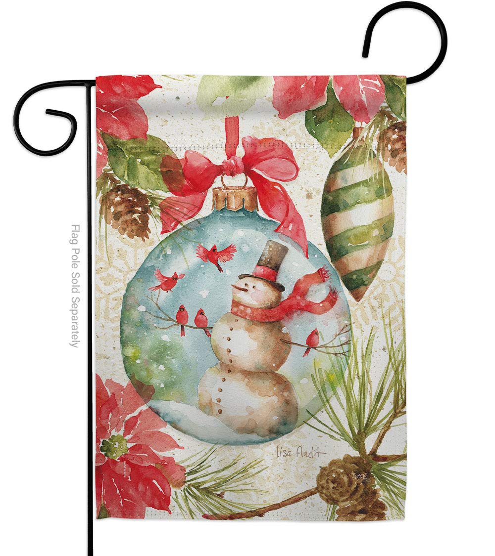 Woodland Holiday Garden Flag - 13x18.5