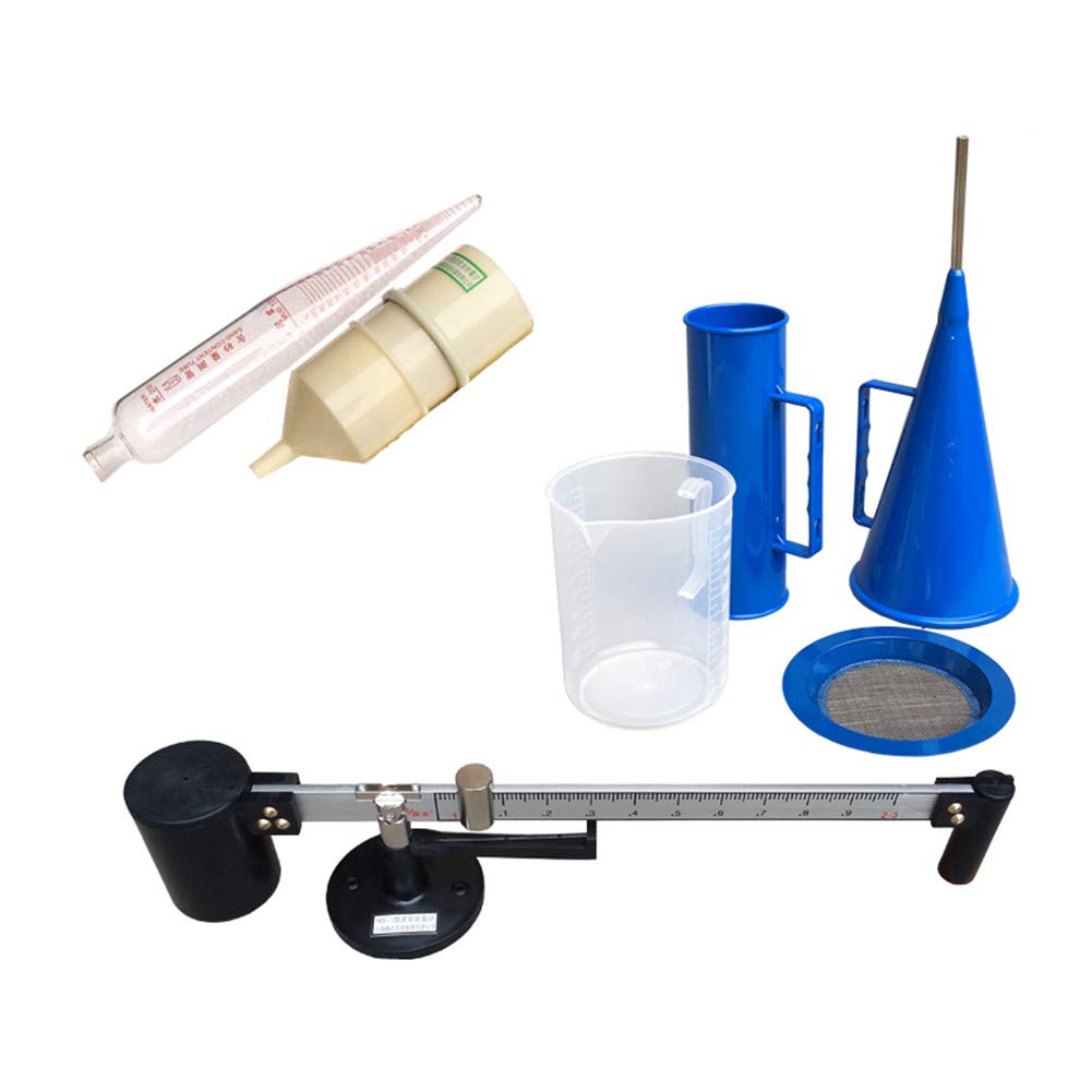 Professional Slurry Test Kit - Mud Hydrometer, Viscometer, Marsh Funnel & Viscosity Cup for Drilling Fluid Analysis | Oilfield, Construction & Geotechnical Testing Equipment